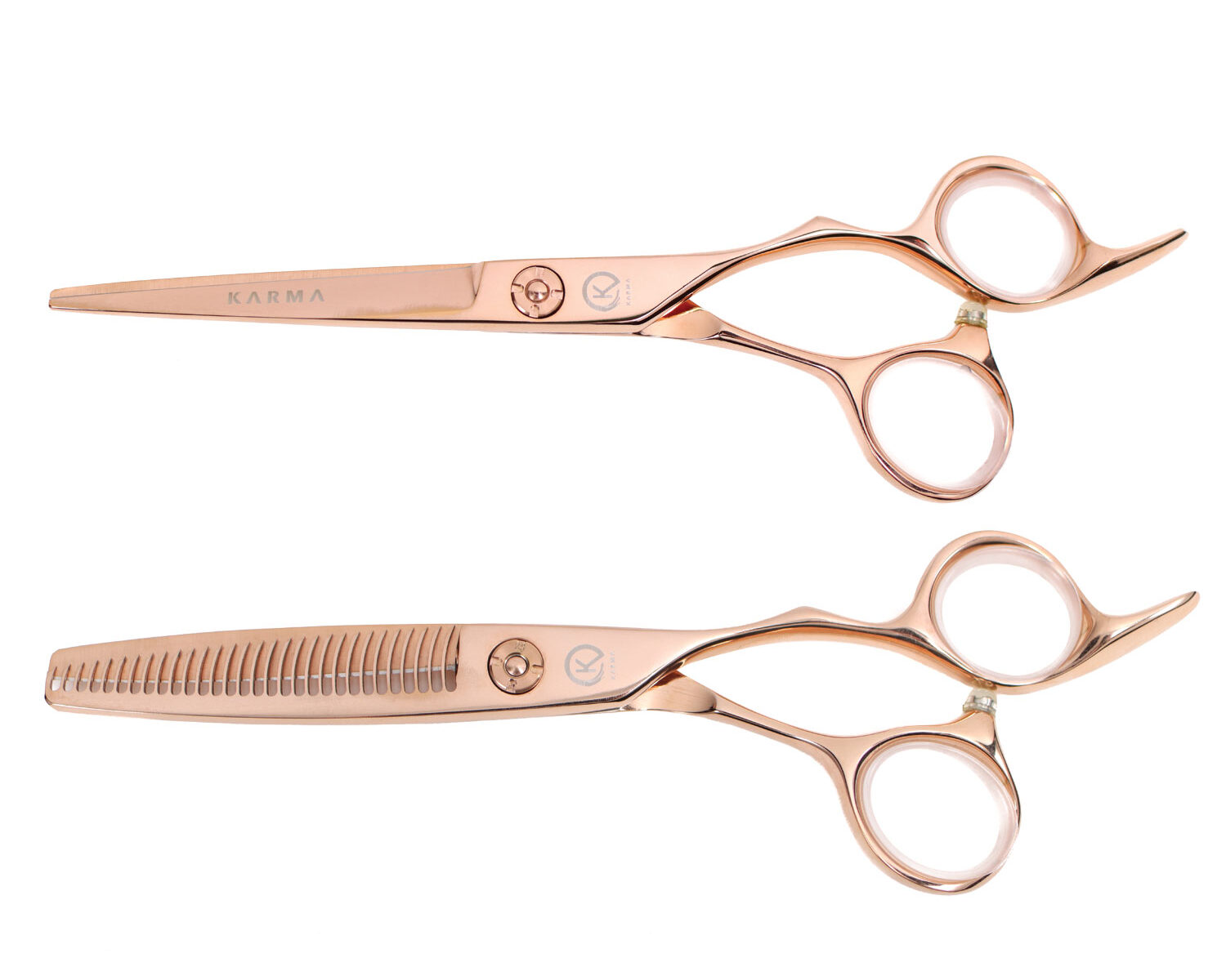 ciseau coupe duo rose gold