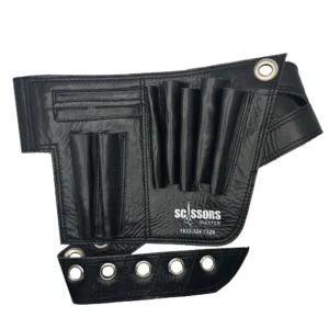 ceinture de cuir Scissors Master pour coiffeurs et barbiers. Ciseaux de coiffure.
