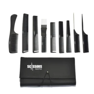 Ensemble de 9 peignes en carbone
